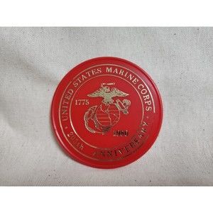U S Marine Corp Coaster 205th Anniversary 1775-1980 ONLY 1
